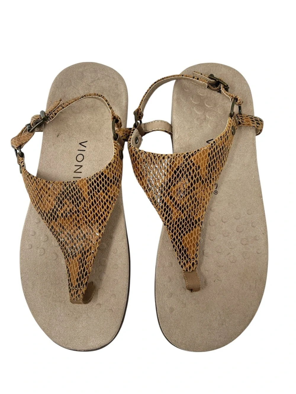 Vionic sandals tan